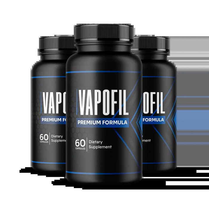 Vapofil daily male vitality supplement bottle